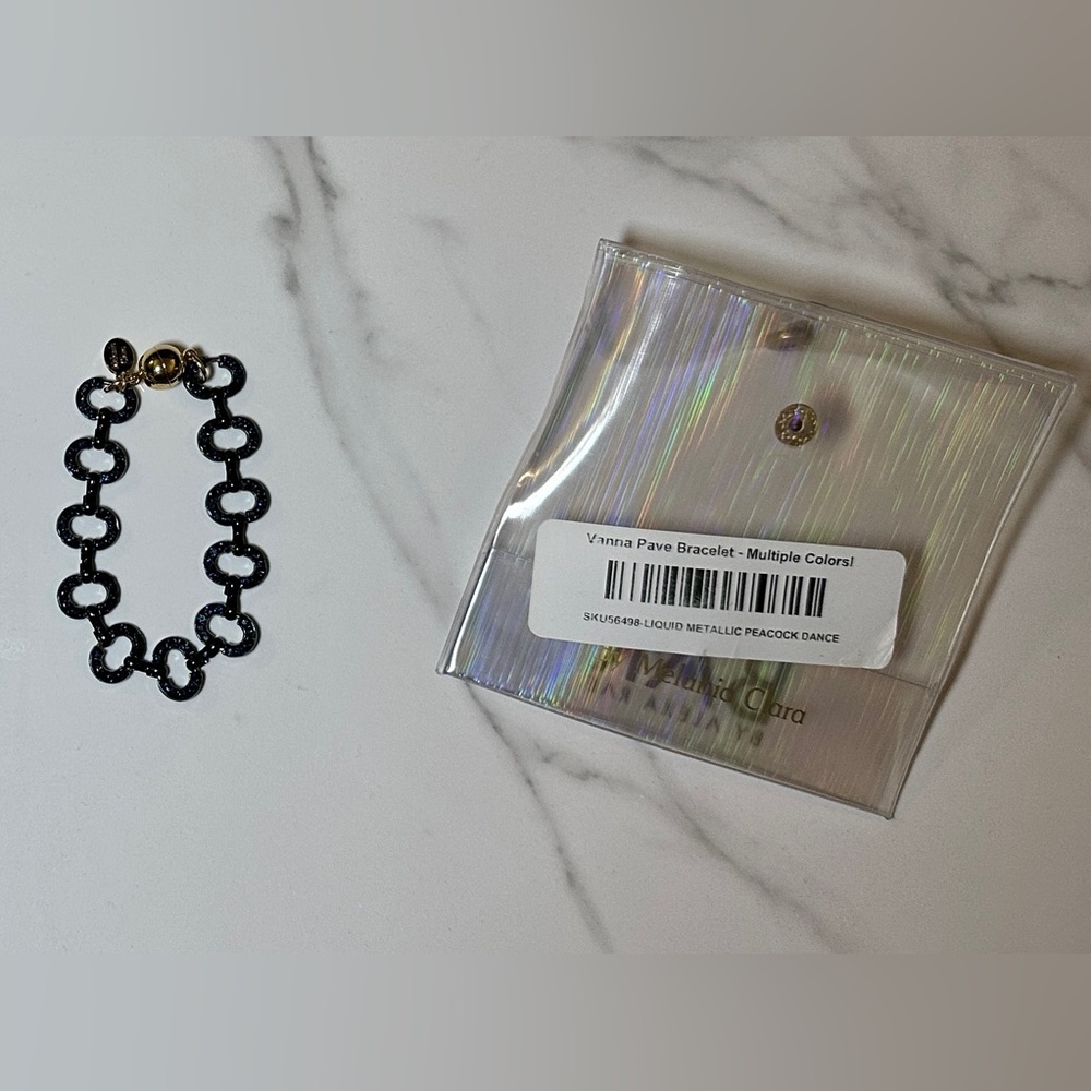 BAR by Alexa Rae Vanna Pave Bracelet in Liquid Metallic Peacock Dance